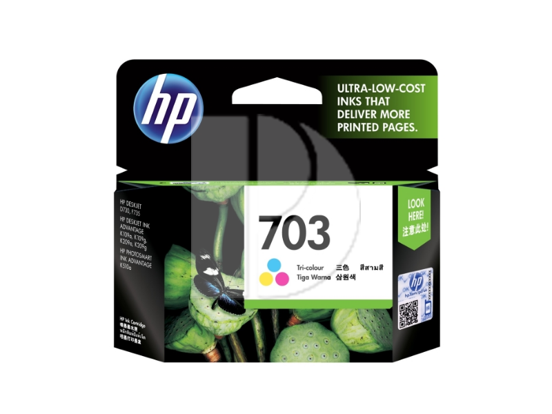 HP 703 Tri-color Ink Cartridge