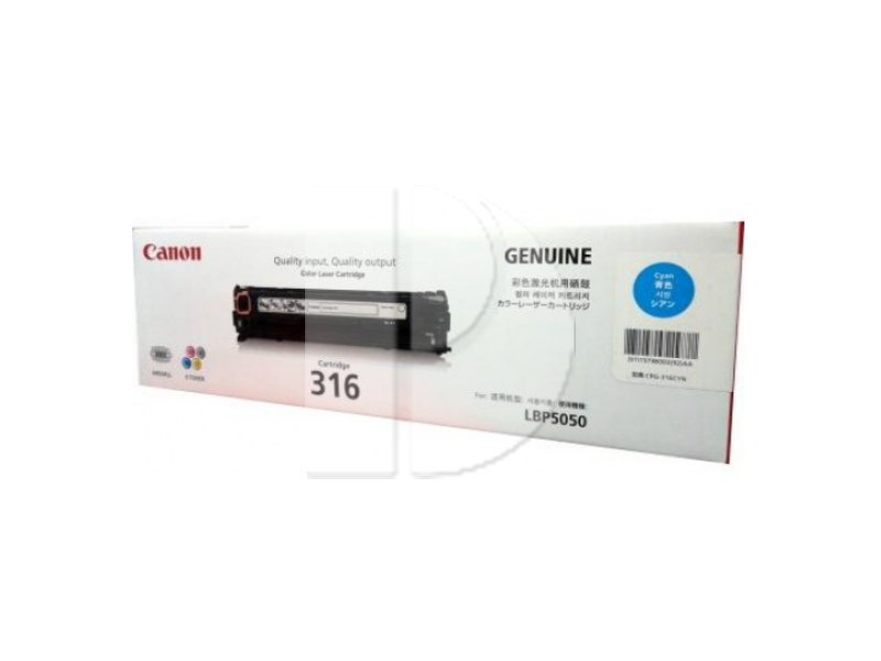 Canon 316 Cyan Original Toner Cartridge