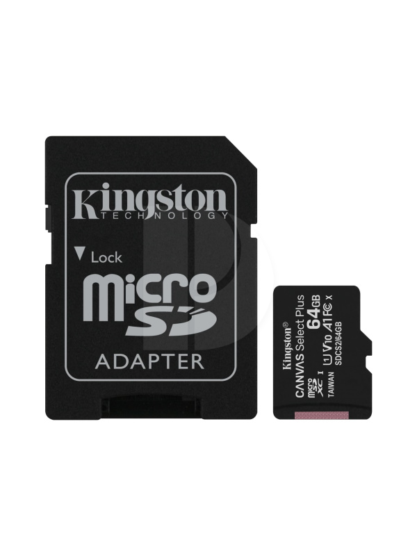 KINGSTON Canvas Select Plus 64GB Class 10 UHS-I U1 microSDHC/SDXC