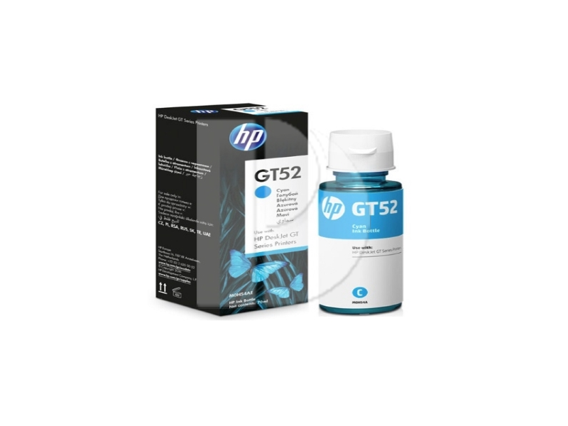 HP GT52 Cyan Original Ink Bottle