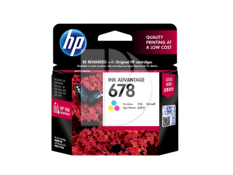 HP 678 Tri-color Ink Cartridge