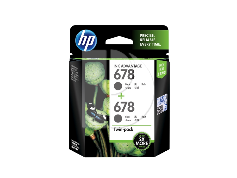 HP 678 Twin Pack (Black x 2)