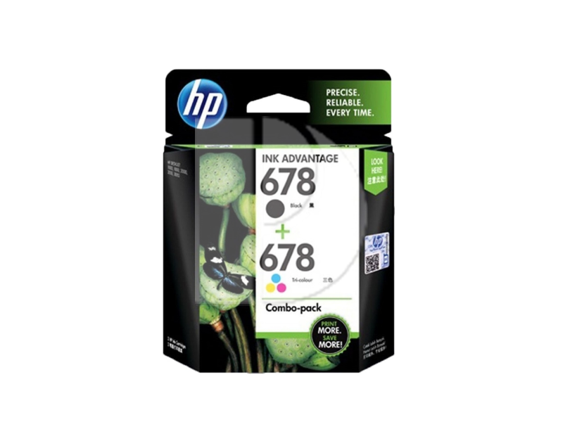 HP 678 Combo Pack Original Ink Cartridge