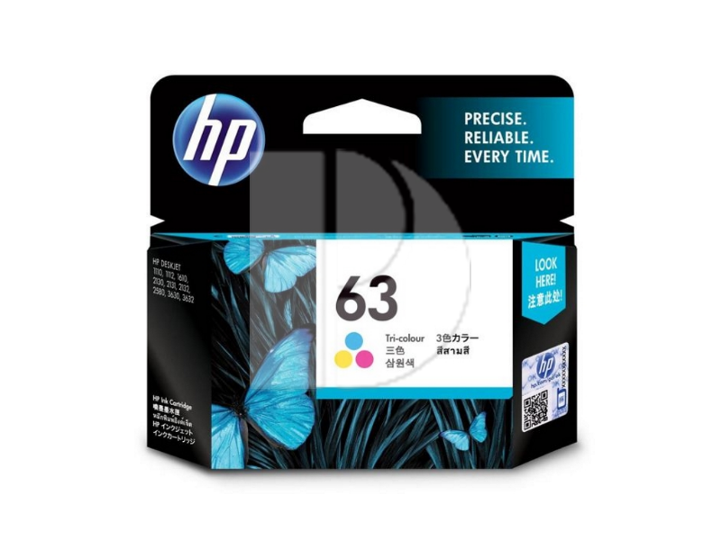 HP 63 Tri-color Ink Cartridge