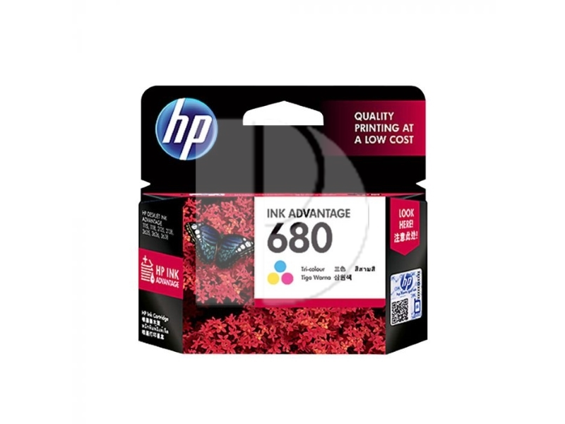 HP 680 Tri-color Ink Cartridge