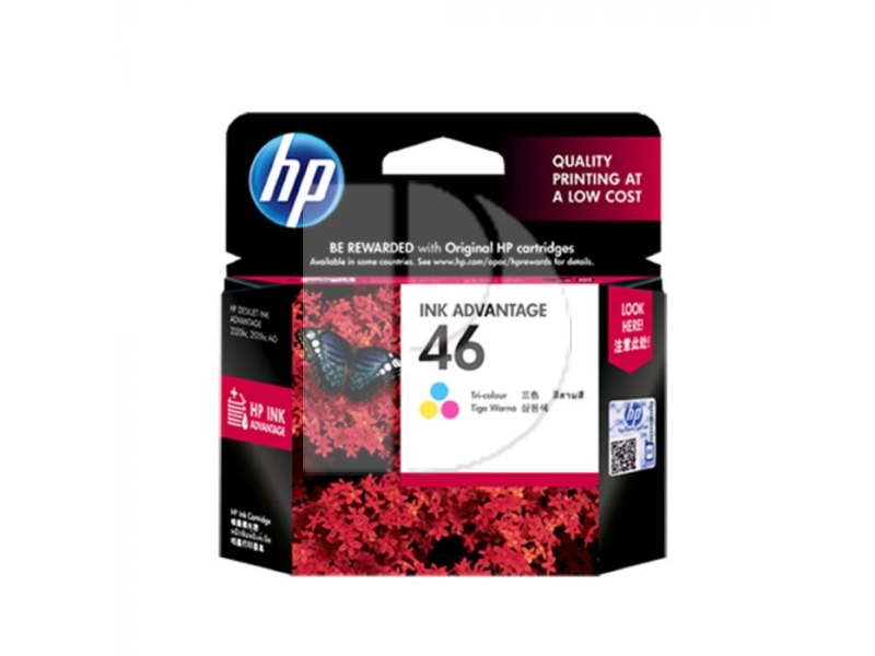 HP 46 Tri-color Ink Cartridge