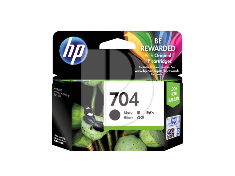 HP 704 Black Ink Cartridge