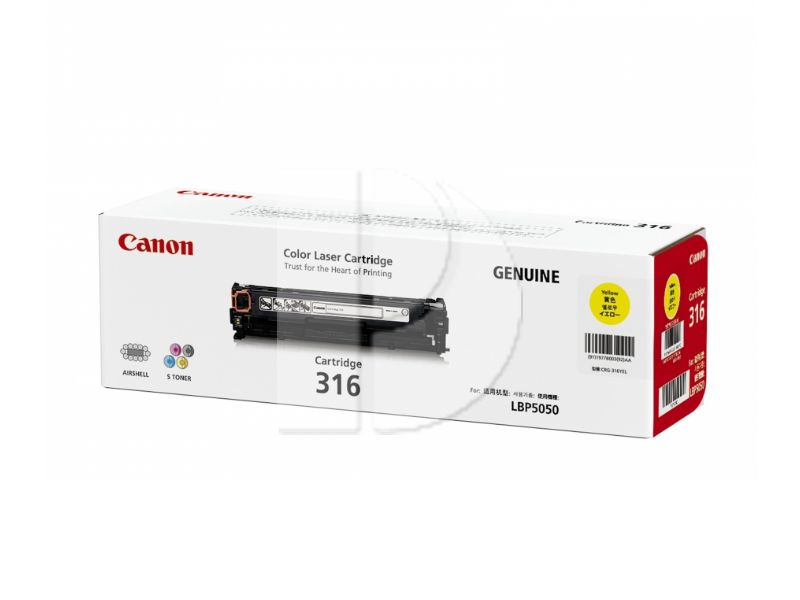 Canon 316 Yellow Original Toner Cartridge