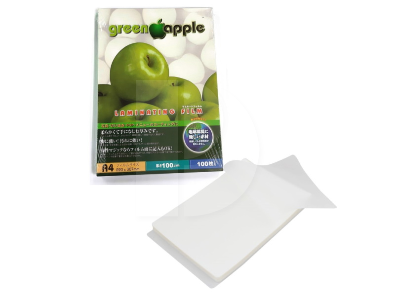 GREEN APPLE A4 LAMINATING FILM 100'S