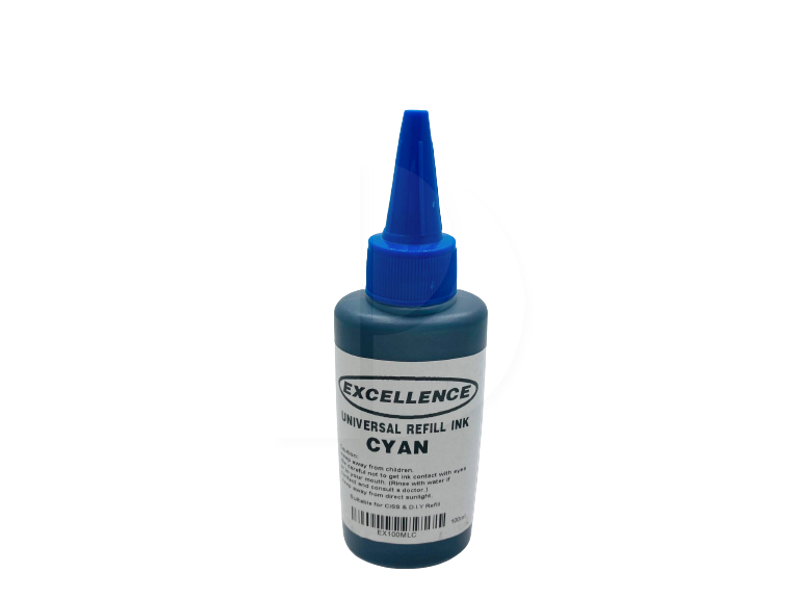 Excellence Universal Refill Ink (Cyan) 100ML