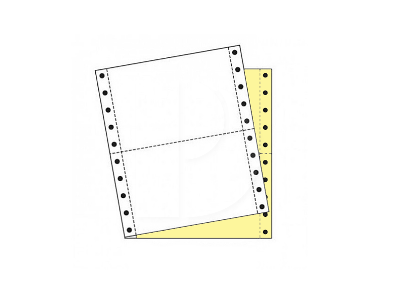 Computer Form 2PLY 2UP (W/Y) 9.5 x 11  (470Fans)