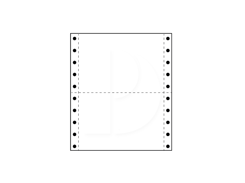 Computer Form 1ply 2up NCR (W/W) 9.5 x 11 (950Fans)