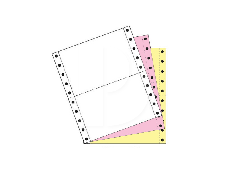 Computer Form 3ply 2up NCR Color (W/P/Y) 9.5 x 11 (280Fans)